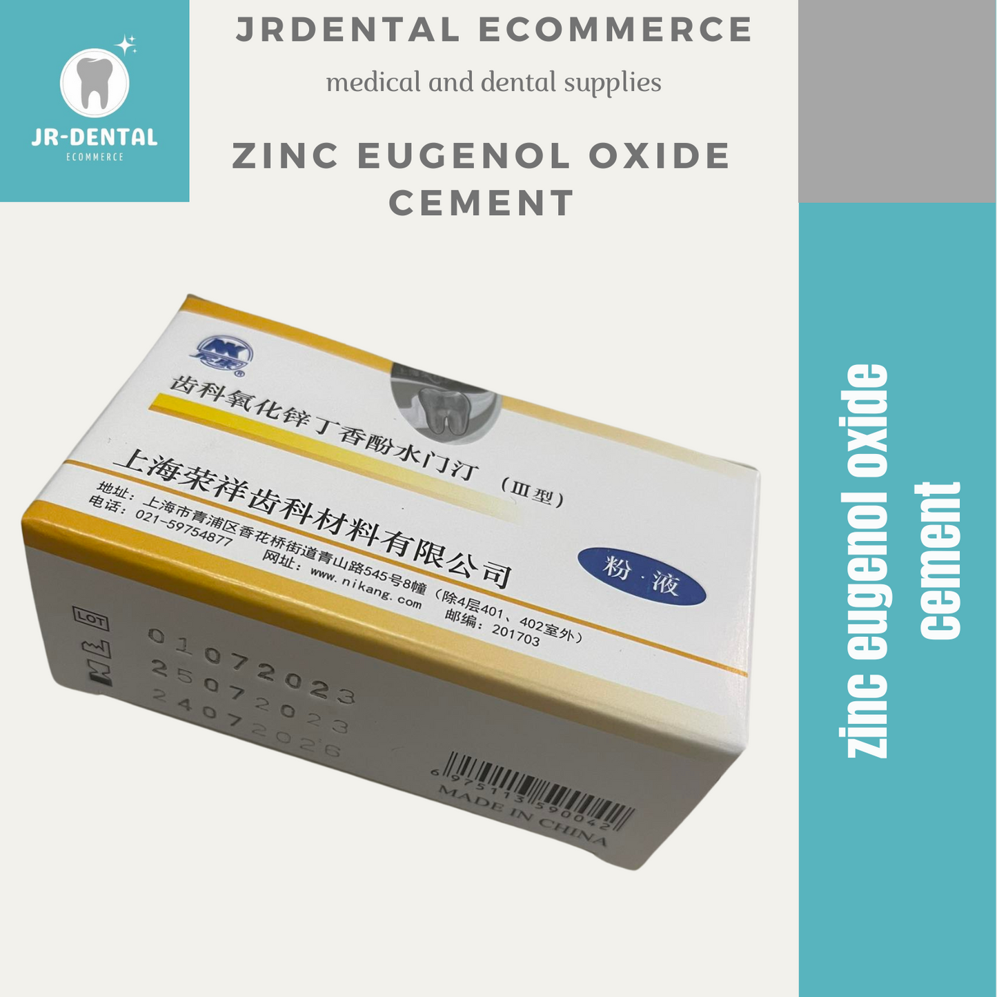 Zinc Eugenol Oxide cement